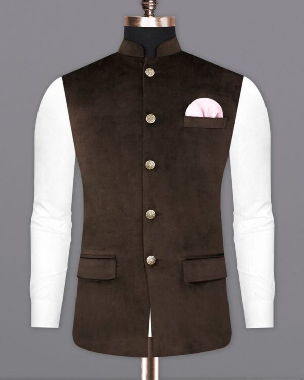 Coffee Bean Brown Pure Plan Velvet Koti
