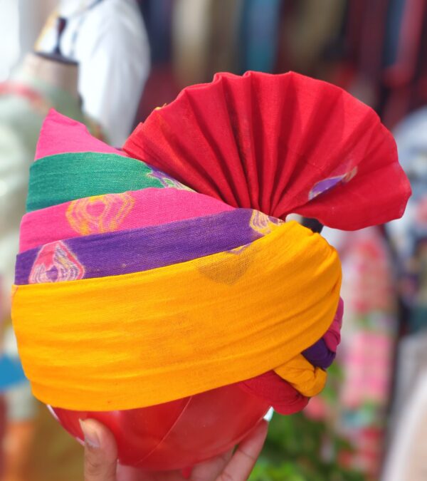 Cotton Jodhpuri Pachrangi Safa