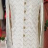 Sherwani Silver White